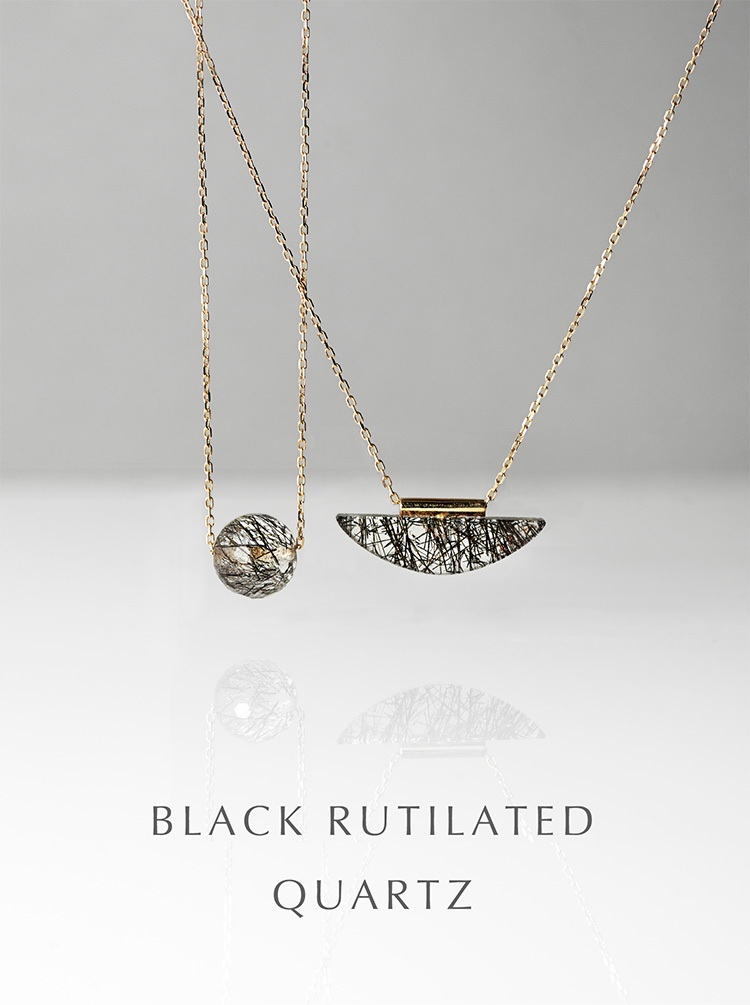 BLACK RUTILATED QUARTZ